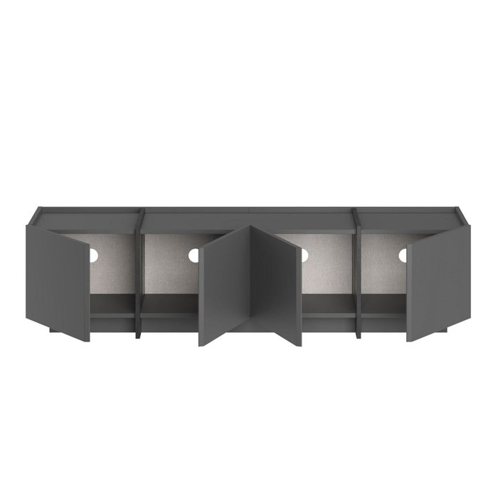 Nordure Soporte para TV Antracita y Negro